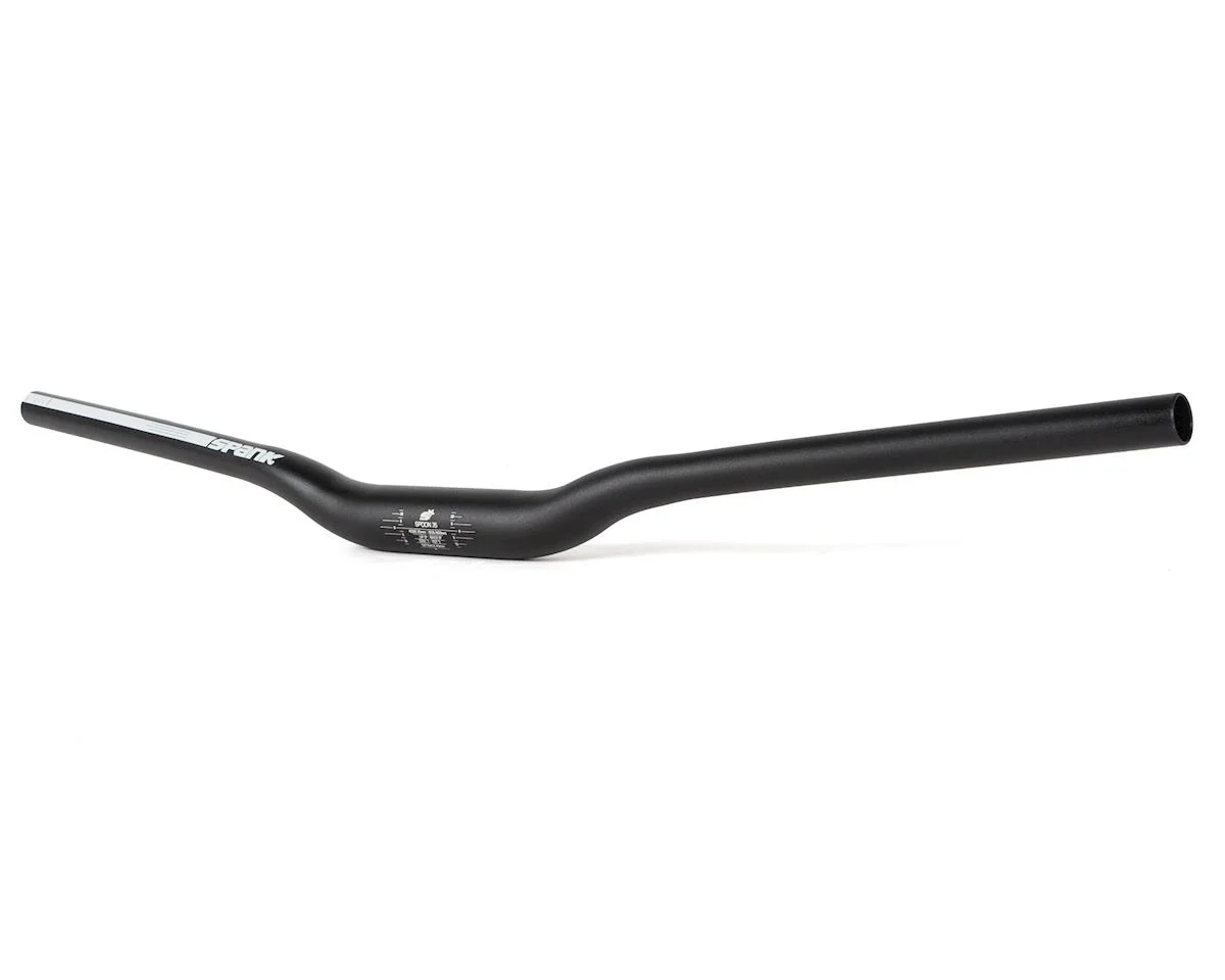 Spank Spoon 35 Mountain Bike Handlebar (Black) (35.0mm) (25mm Rise) (800mm) (5/8° Sweep)